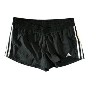 Adidas Women's Black and White Athletic Shorts